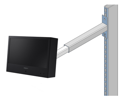 Hanwha Techwin STB-10PVMCWA-W Horizontal PVM Monitor Mount Security Accessory